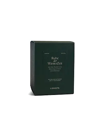 LOOOPS | Duftkerze 250g Wärme von Abendgold | dunkelgrün